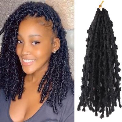 China Yaki 12inch Butterfly Locs Faux Locs Crochet Braid Hair Extensions For Woman 2022 2022 Factory Wholesale Sales for sale