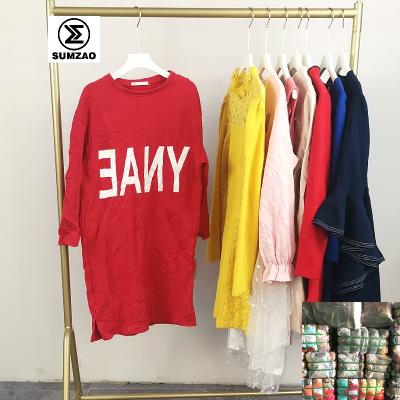 China Sumzao Grade Polyester/Cotton Clothes Korea Winter Occasion Dress Spring Used Winter Clothes Bales Used Winter Clothes for sale