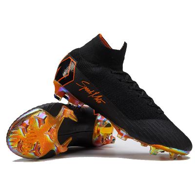 China Fashion\High Ankle Professional Training Soccer Cleat Adults Sports Sneakers Superfly Comfortable Men\durable Boots FG 6 Soccer Shoe Wholesale Cr7 Soccer Boots for sale