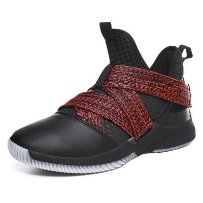 China New Factory Hot High Quality Outdoor Single Upper Single James Mix Basketball Shoes PVC Leisure Sports Men's High Top Basketball Shoes for sale