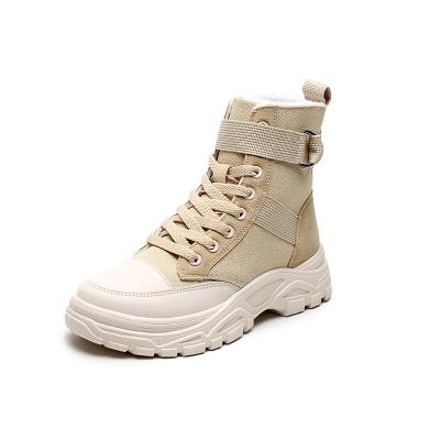 China Hot Selling PVC High Top Ankle Increasing Shoes Plush Outdoor Women Snow Boots Brand Trekking Sneakers Professional Factory Wholesale for sale