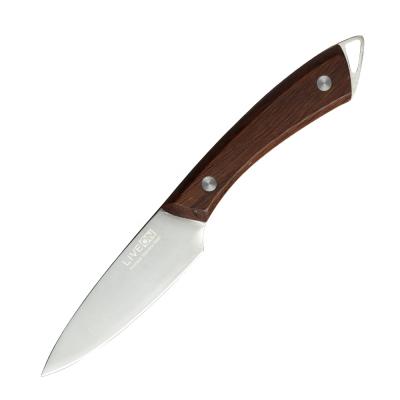 China Durable Wenge Handle 3.5 Inch 420J2 Stainless Steel Forge Wood Paring Knife for sale