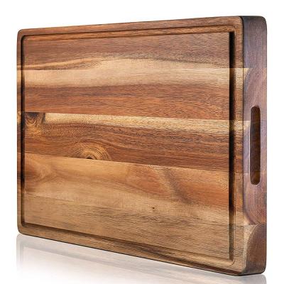 China High Quality Sustainable Kitchen Wood Panel Acacia Wood Cutting Board for sale