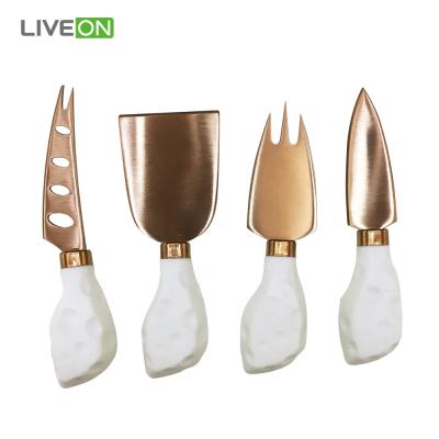 China Diractly Cheese Tools Slicer Viable Factory Wholesale Custom 4 PCS Cheese Knife Set for sale