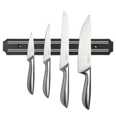 China 12.9 Inch Durable Safe And Strong Magnetic Kitchen Knife Bar Holder With Stainless Steel Screw for sale