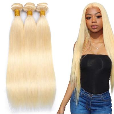 China Wholesale 613 Silky Straight Blonde Hair Bundles Brazilian Virgin Hair Wave ZSF Cuticle Aligned Straight Hair Extension For Black Women for sale