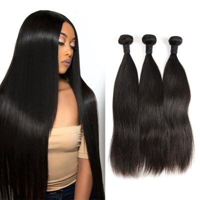 China ZSF Silky Straight Wave Hair Bundles Wholesale 100% Raw Unprocessed Brazilian Human Hair Virgin Cuticle Aligned Straight Hair Weave Bundles for sale