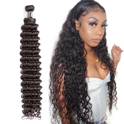 China Wholesale Deep Wave Deep Wave Hair Bundles Virgin Raw Cuticle Aligned Hair Extension High Quality Hair Weave for sale