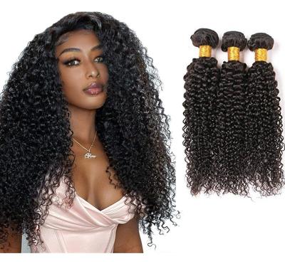 China ZSF Curly Curly Hair Bundles Wholesale Malaysian Virgin Curly Curly Hair Extensions 100% Cuticle Aligned Natural Black Hair for sale