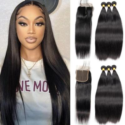 China Wholesale Silky Straight Wave ZSF Brazilian Virgin Hair Wave Vendors, 100% Brazilian Hair Grade 10A Virgin Hair Extension Bundles With Closure for sale