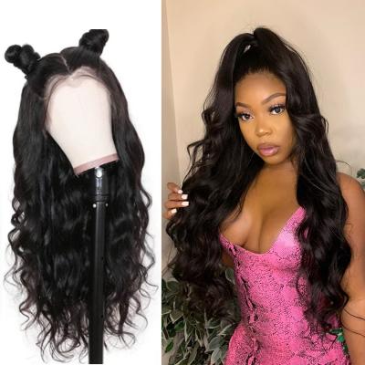 China Wholesale ZSF Body Wave Hair Wig 4*4 Lace Closure Wig 100% Brazilian Unprocessed Virgin Hair For Black Women for sale