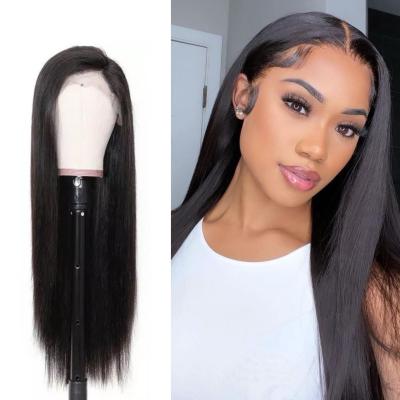 China Wholesale Silky Straight 13x4 Lace Frontal Wig Wave ZSF Virgin Hair Brazilian Virgin Cuticle Aligned Wigs With Baby Hair for sale