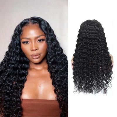 China Wholesale Unprocessed Brazilian Virgin Hair Wig 100% Lace Closure 4*4 HD Wave ZSF Virgin Hair Deep Wave Wig With Baby Hair for sale