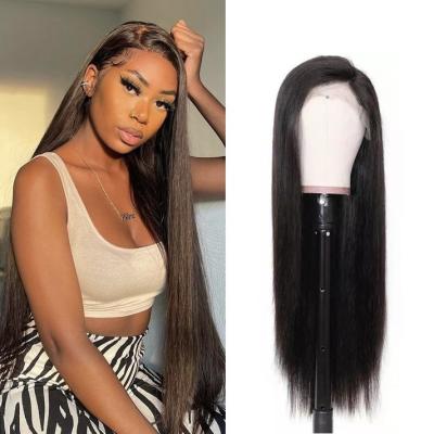 China Brazilian 13x4 HD Silky Straight Silky Straight Brazilian Virgin Hair Wig 100% Virgin Hair Frontal Hair Extension Unprocessed for sale