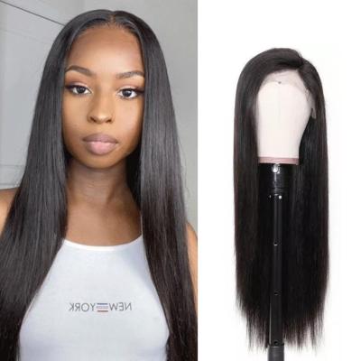 China Brazilian 13x4 HD Silky Straight Silky Straight Brazilian Virgin Hair Wig 100% Virgin Hair Frontal Hair Extension Unprocessed for sale