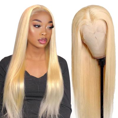 China Wholesale 613 Blonde Color Silky Straight Silky Straight Lace Front Wig Brazilian Virgin Hair Wave ZSF Virgin Hair Wig For Black Women for sale