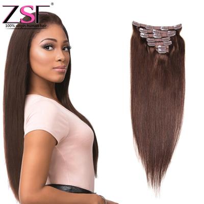 China Silky Straight Wave Remy Clip In Hair Extension 100% Cambodian Seamless, Blonde Cambodian Virgin Hair Clip In Hair Extensions for sale