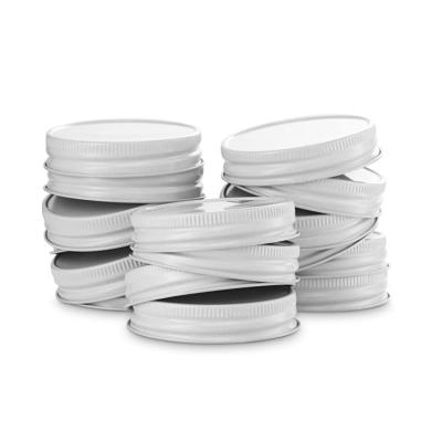 China Tinplate Mason Jar Food Lids For Small Bowls Cans Seal Waterproof Seal Mason Canning Cover 70mm Wide Mouth Reusable Regular Lids for sale