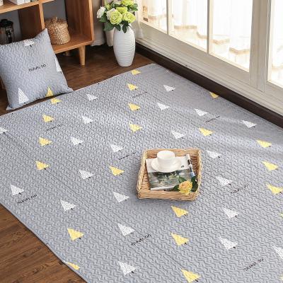 China Diamond Tree Printed Cotton Quilted Antimicrobial Non Slip Floor Ground Mat for sale