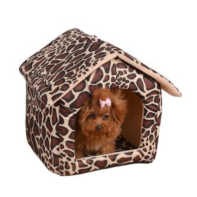 China Viable Small Dog Cat Foldable Pet Bed House for sale