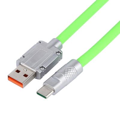 China 2022Hot Sales Mobile Phone 2022Hot Sales 3A Metal Liquid Silicone Cable Charger Data Fast Charging Type-c Cable for sale