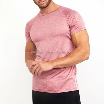 China Raglan Sleeve Single Sleeve Sports T-shirt Anti-Wrinkle 90%Polyester 10%Spandex Manufacturing Training Cycling Tee for sale