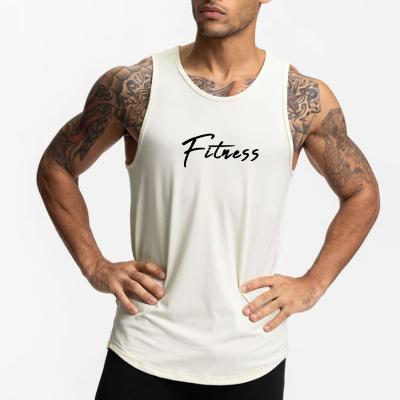 China QUICK DRY Basic Tank Top Fitness Gym Sports Tank Top With Screen Print for sale