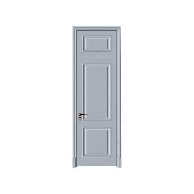 China Factory Direct Solid Wood Modern Simple Composite Door Waterproof Paint Solid Color Room Door for sale