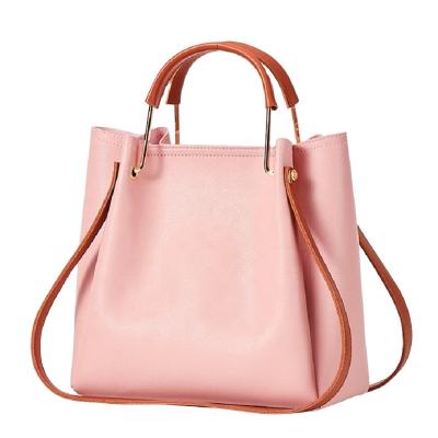 China Factory High Quality Ladies Large Capacity PU Tote Leather Handbag Luxury Elegant Bags With Zipper for sale