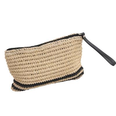 China High Quality Straw Bag Summer Beach Bag Handbags For Women Bohemian Style Mini Handmade Cell Phone Clutch Bag for sale