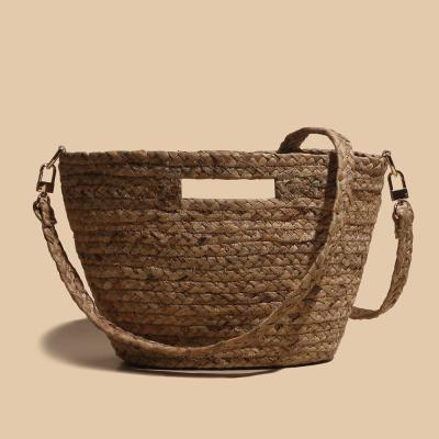 China High Quality Straw Bag Summer Beach Bag Handbags For Women Bohemian Style High Quality Bucket Cross - Body Bag for sale