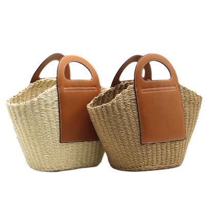 China Fashion Straw Bag Summer Beach Bag Handbags For Women Bohemian Style Handmade High Quality for sale