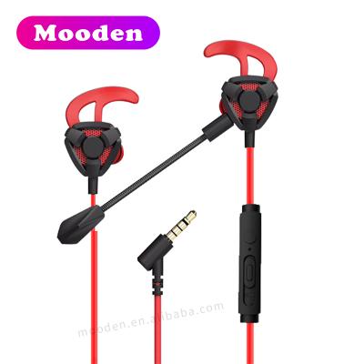 China In-ear K OEM factory mold G9 wired gaming earphone in ear earhook gaming headset with MIC for PS4 for PS5 for sale