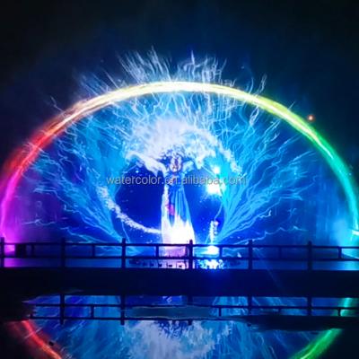 China Modern Contemporary Laser Water Screen Dancing Fountain Musical Show for sale