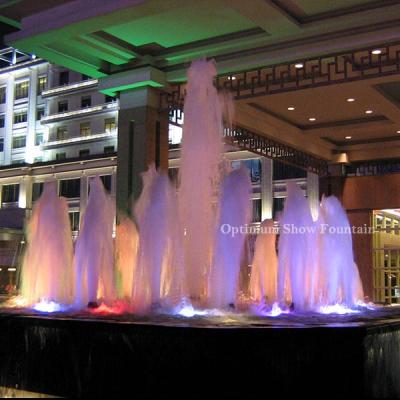 China Hotel Modern Restaurant Decorative Colorful Lights Cascade Water Fountain Water Fountains Price for sale