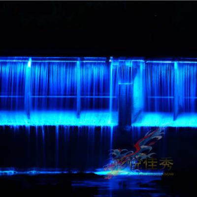 China Modern Outdoor Lighted Waterfall Fountains , Outdoor Wall Fountains Artificial Waterfalls for sale