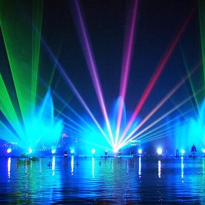 China 20W Modern Full Color Water Screen Movie Laser Fountain Show For Events for sale