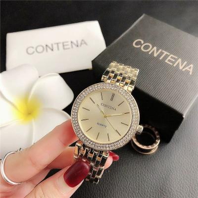 China Day/Date Women Watch Top Luxury Brand Stainless Steel Watch High Quality Business Fashion Gold Casual Women's Quartz Watches for sale