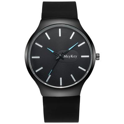 China Newest Hot Selling 2022 Sport Sports Silicone Stainless Steel Ultra Thin Quartz Watch For Men Fashion Simple Casual Business Men Watches for sale