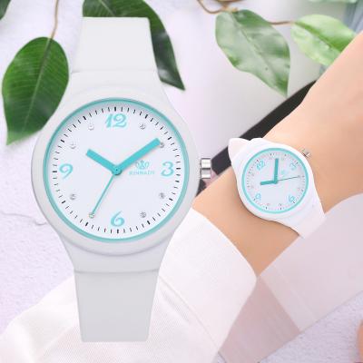 China Newest Simple Jelly Strap Quartz Watches Casual Sports Women's Quartz Watch Fashion Silicone Rubber Multiple Colors Women Wristwatches for sale