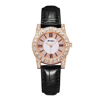 China Luxury Popular Watch For Women Fashion Diamond Small Dial Sports Crystal Luxury Quartz Watches Belt Casual Elegant Ladies Watch for sale