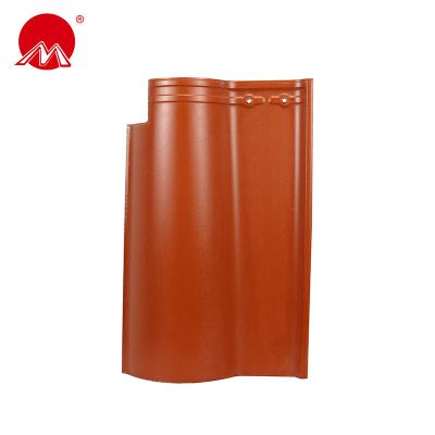 China Rustic Roman Terracotta Roof Tile Hotel Clay Roof Tile for sale