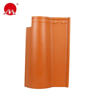 China RM53 Waterproof Roofing Tiles Suppliers, Clay Roman Double Interlocking Rail Tiles, Railing Tile Roof Tiles for sale