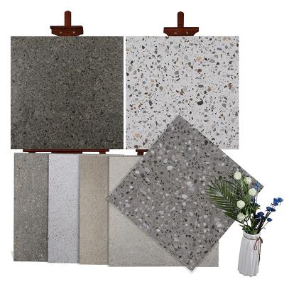 China Beautiful Color Safety 60x60cm Ceramic Glazed Wall Tiles High Antique Marble Look Terrazzo Stone Look For Home Decor for sale