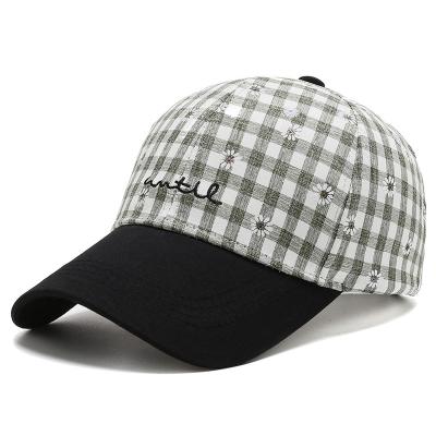 China Gorras Hombre Plaid Cloth Custom COMMON Hat Men's Unisex Cotton Women's Dad Hats for sale