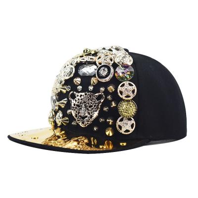 China Summer JOINT JOINT Baseball Caps Rivets Hip Hop Hat Kids Snapback Unisex Alternative Hat for sale