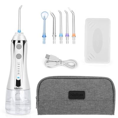 China Outdoor portable hot sale hf-2 wireless waterproof mini oral water IPX7 H2ofloss dental flosser irrigador for teeth for sale