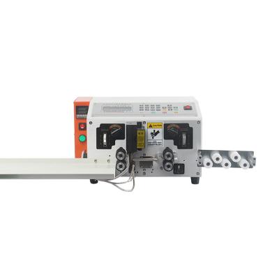 China USB Cable Making X-CS206 Automatic Nylon Cable Cutting and Stripping Braiding Machine, Heating Stripping Machine for sale