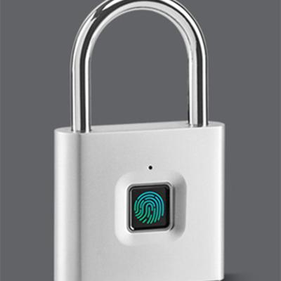 China Smart Security Lockout Fingerprint Pad Locks Small Unique Padlocks With Fingerprint Unlock for sale