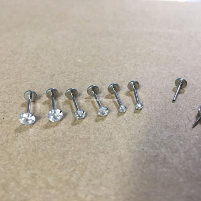 China Cute 316L Body Piercing 20G Flattening Labret Ring Cartilage, Tragus, Helix, Monroe, Nose Stud for sale